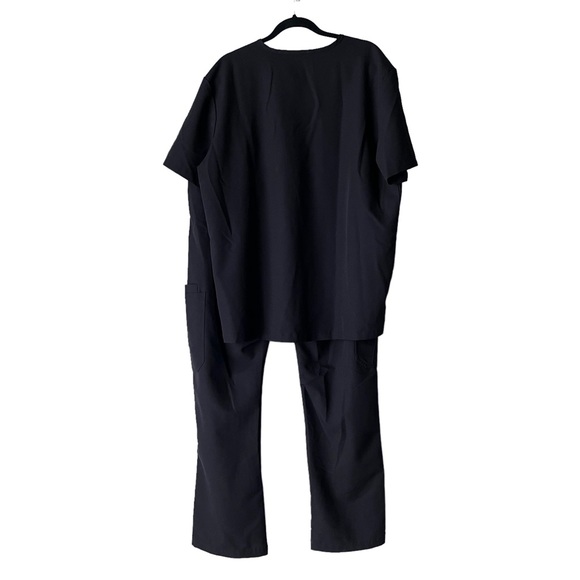 Figs Technical Collection Scrubs Set Top & Bottom Straight Leg Black XL - Picture 5 of 15